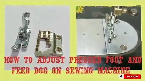HOW TO CHECK & SET THE HEIGHT OF THE PRESSURE FOOT AND FEED DOG ON SEWING MACHINE | DIY TUTORIAL