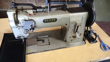 Pfaff 145-H3 Industrial Sewing Machine Demo and Features triple feed w/ reverse