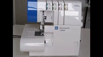 Comment enfiler une surjeteuse, ici la Pfaff Element de chez Lidl