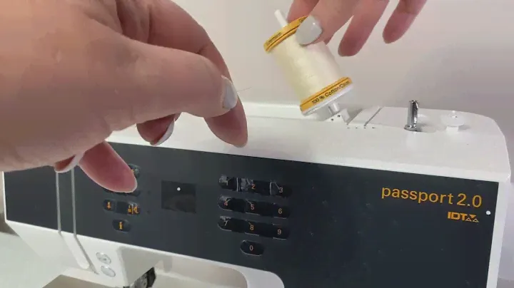 How to position your thread spool the PFAFF passport 2