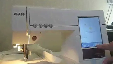My Pfaff 2170 embroidery and Sewing Machine in action