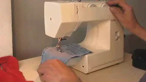Sewing machine Швейная машина Pfaff Hobby 342 test  джинс, кожа.