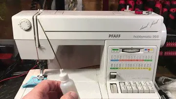 Pfaff Hobbymatic 955 (revue) Nice  machine made in West Germany  Dual Feed - 2 thumbs up (Video 165)