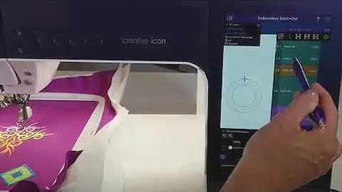 PFAFF creative icon 109 Step Through Color by Color