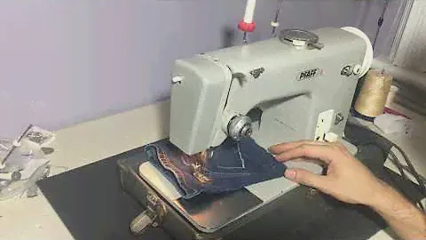 Vintage Pfaff 9 Zig-Zag Sewing Machine - Serviced! (4 layers of denim)