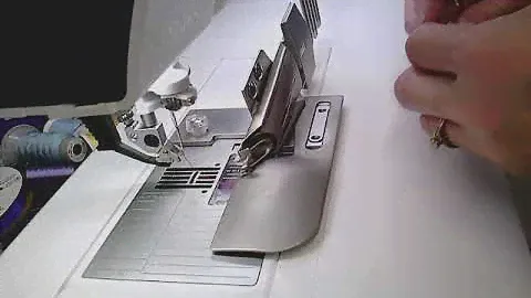 putting on the PFAFF Quilt Binder on the PFAFF Performance Iocn