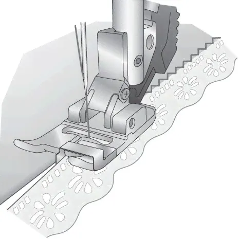 Лапка для узких кромок с системой IDT™ PFAFF 821142096-1