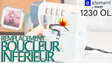 Comment remplacer le boucleur inférieur de la Pfaff 1230OL de Lidl