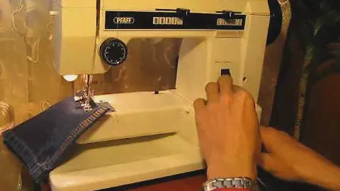 Sewing machine Швейная машина Pfaff HobbyMatic 801 Германия test атлас, джинс