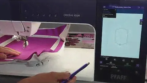 PFAFF creative icon 91 Hoop Positions
