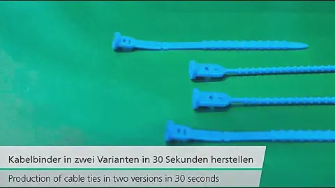 Turnkey system produces cable ties from solid silicone rubber