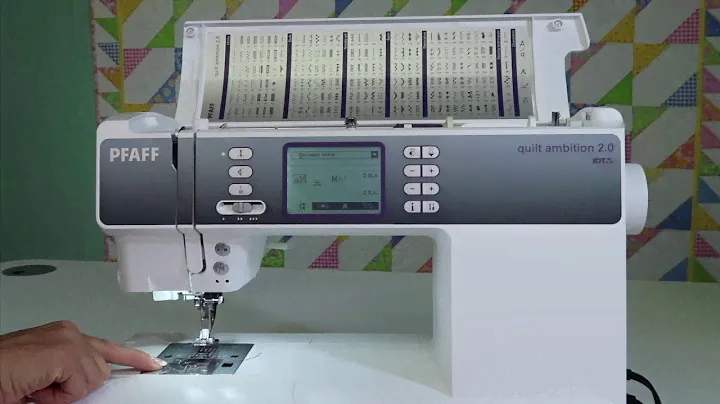 Pfaff quilt ambition 2.0 Highlights