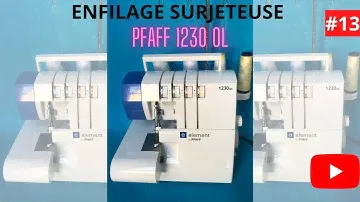 COMMENT ENFILER LA SURJETEUSE PFAFF 1230 OL DE CHEZ LIDL