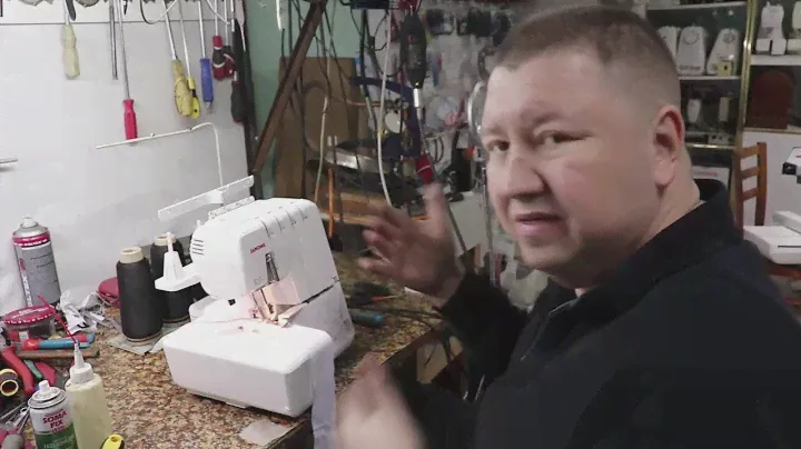 оверлоки Janome - рычаг ножа