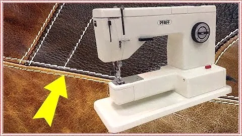 Pfaff 1222  /  SEWING FAUX LEATHER