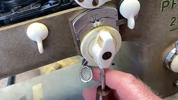 Pfaff 230 center needle position adjustment and zig zag zeroing