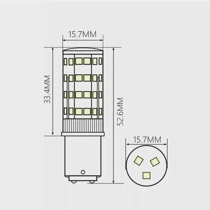Двухконтактная лампа Ba15d Светодиодные фонари 220V 51 светодиодный s Супер яркие для Швейной машины Pfaff Singer Privilege Bernina Для дома