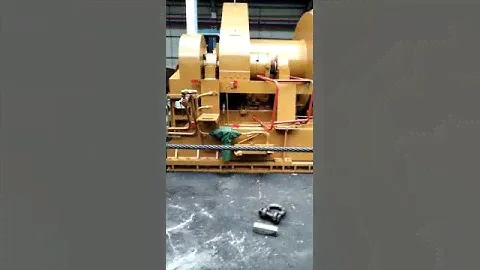 wire rope in spooling in 50 ton mooring winch