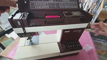 Pfaff tiptronic 1069 : enfilage du fil supérieur