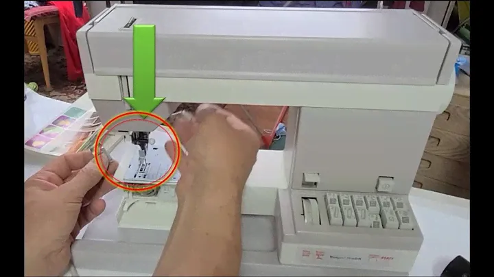 🧵 Nähmaschine reparieren. Nähfuss bleibt nicht unten. Pfaff Tipmatic Anleitung öffnen Feder reinigen