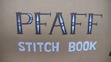 PFAFF quilt expression 720 Stitch Book - all decorative stitches