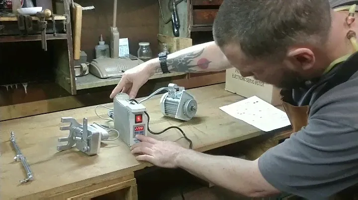 Pfaff industrial sewing machine. Upgrade to servo.