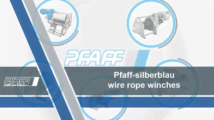 Pfaff silberblau wire rope winches