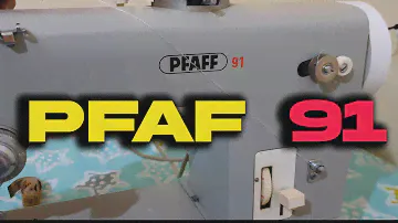 طريقة  تمرير الخيط والخياطة والتثبيث بماكنة pfaff 91