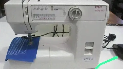 طريقه استخدام مكنه خياطه PFAFF  الموديل 382 بها غرز تطريز وعمل العروه والسرفله وبها لمبه اضاءه