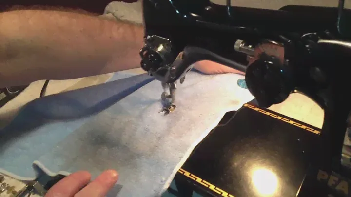 PFAFF 130 sewing machine in action part 1
