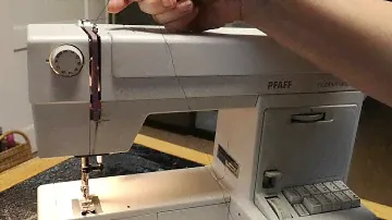 Nähmaschine Pfaff Hobbymatic 953 einfädeln, threading a sewing machine 1