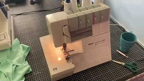 How to threading Pfaff Cover 4862 sewing machine✅