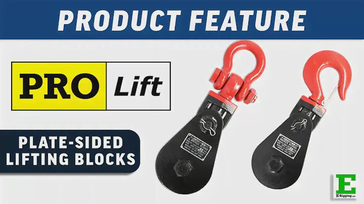 Pro Lift Plate-Sided Lifting Blocks | E-Rigging Products