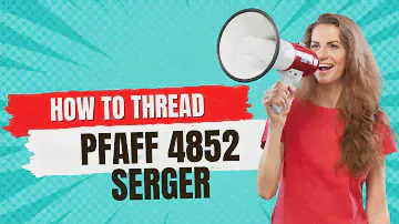Pfaff 4852 How to Thread 5 Spools AKA safety stitch