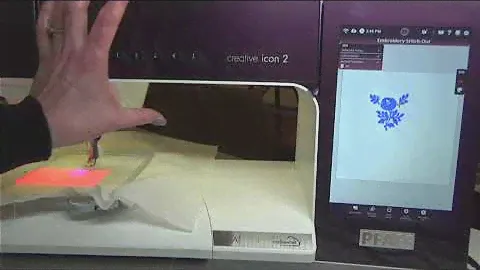 Projector Embroidery Placement with PFAFF® and Classic Sewing